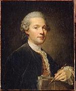 Jean-Baptiste Greuze Portrait of Jacques Gabriel French architect oil painting on canvas